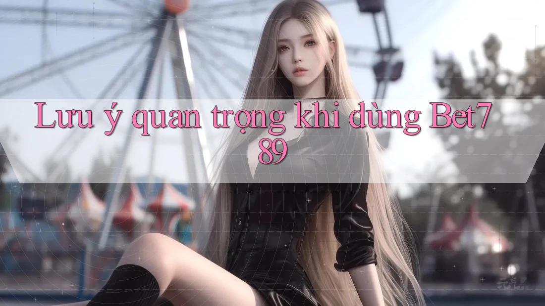 Lưu ý quan trọng khi dùng bet789