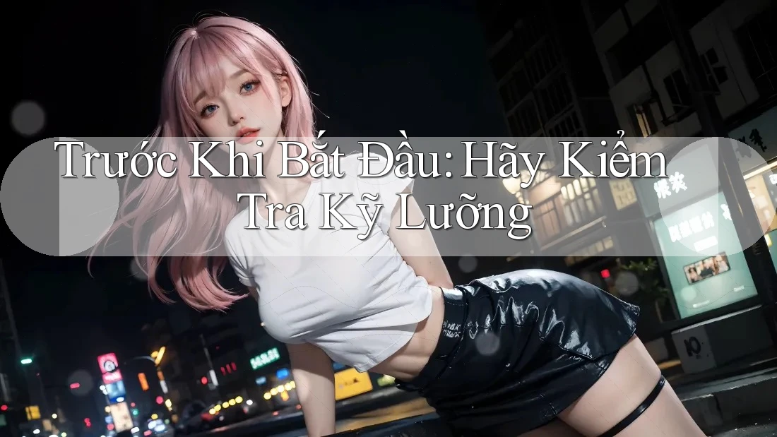 Trước Khi Bắt Đầu: Hãy Kiểm Tra Kỹ Lưỡng Trước Khi Bắt Đầu: Hãy Kiểm Tra Kỹ Lưỡng